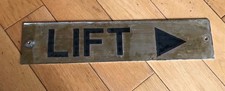 Vintage Large Brass Door Sign