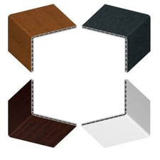 Plastic Corner Trim PVC Large 90 Deg Angle 100mm x 80mm Roof Edge Trim Strips