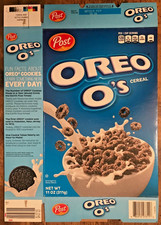 EMPTY Post Oreo O's Cereal Box