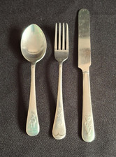 Vintage child kid cutlery set