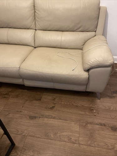 Leather corner sofa with - leather,