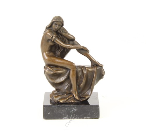 Bronze sculpture female - bronze, a