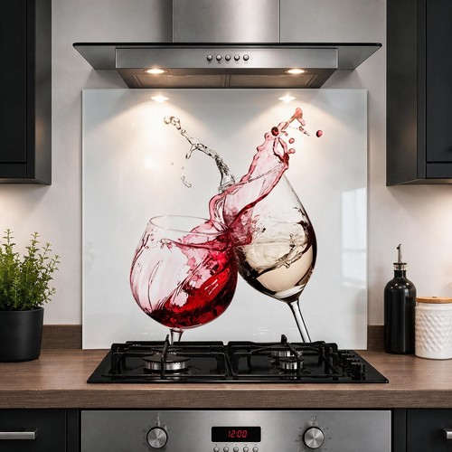 Printed glass kitchen - glass,