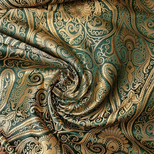 Double paisley brocade - double, fabric