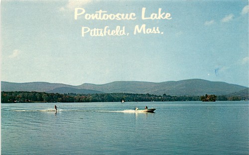 Pontoosuc lake postcard - lake,