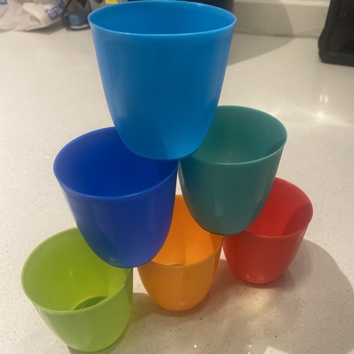 Kids plastic tumblers cups - 6x,