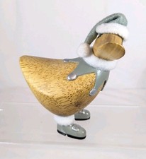 Dcuk - Alpine Ducky Joker with Winter Boots And Hat Wooden Duck
