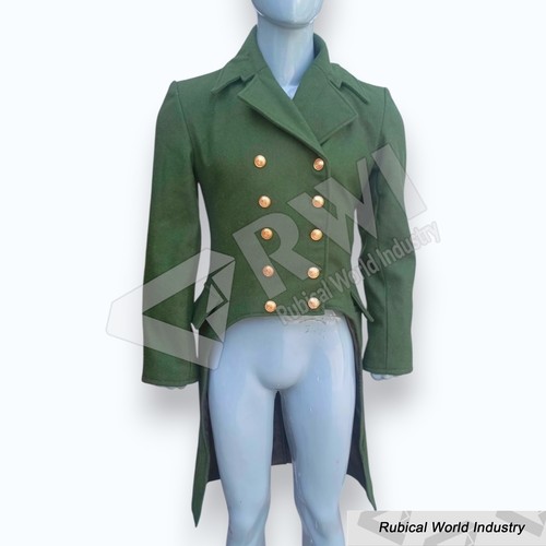 Men green wool victorian - men's,