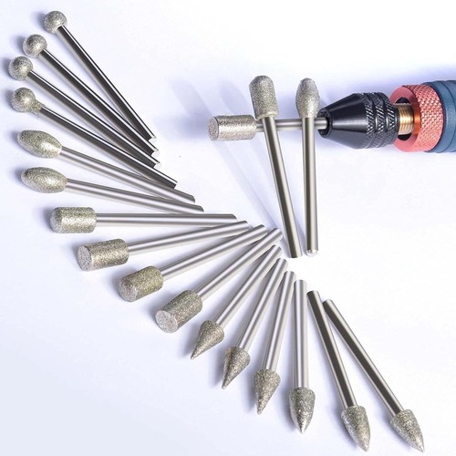 20pcs 3mm diamond burr - 20pcs,