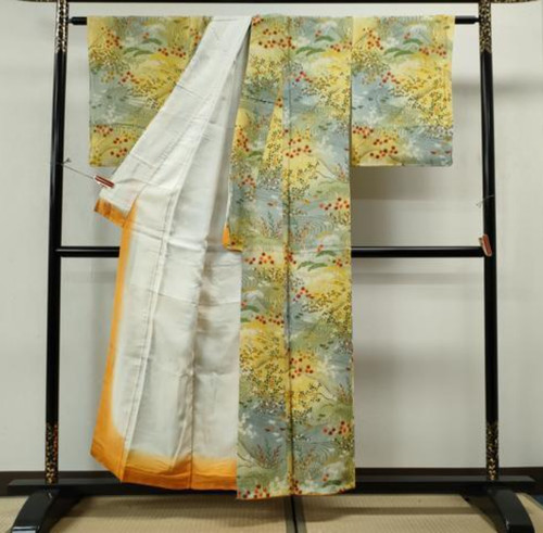 Japanese komon kimono silk - komon,
