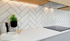 Subway Brick Flat Satin White