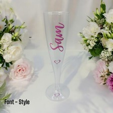 Personalised Clear Champagne