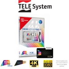 Telesystem TivùSat 4K ULTRA HD CAM + Pre Activated Smartcard
