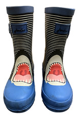 Joules Shark Wellies Blue