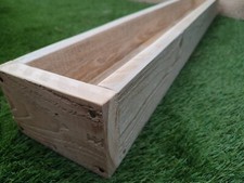 Wooden long herb planter - long,