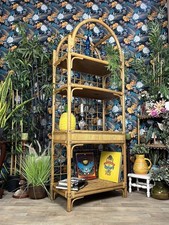 Vintage Bamboo Cane Shelving