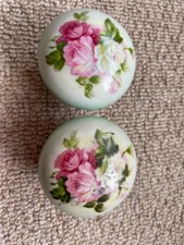 Old vintage porcelain door - old,
