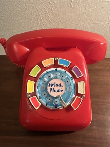 Vintage melody phone red toy - melody,