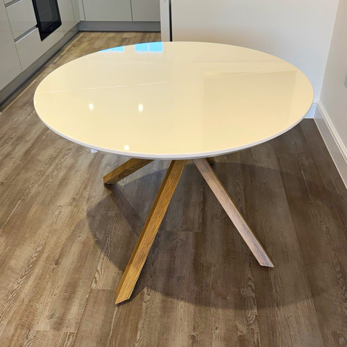White oval extendable - oval,