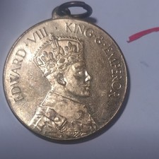 1937 King Edward VIII Coronation Medal  Rowntree’s Cocoa Gilt Bronze –