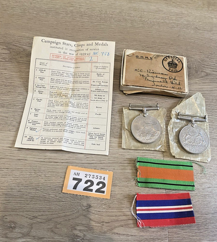 Ww2 defence war medals with - defence,