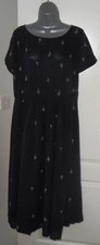 ✿Ladies MONSOON navy beaded detail maxi party dress size 18✿