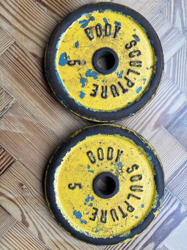 Weight plates 5kg vintage - 2x, 5kg,