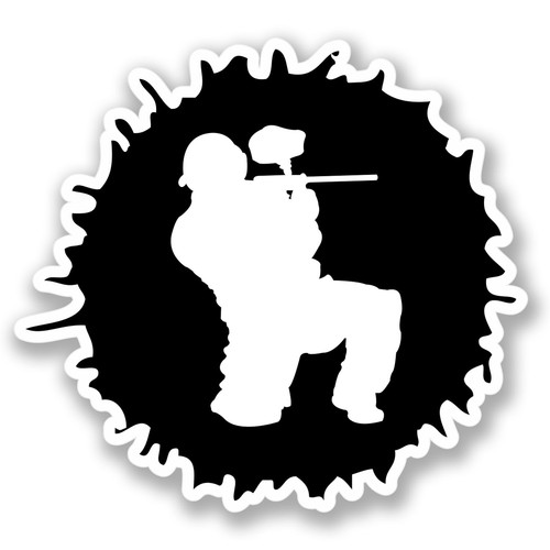 Paintball vinyl sticker - 2, x