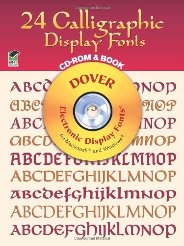 Calligraphic display fonts - 24,
