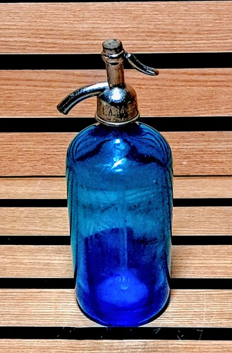 Antique blue cobalt seltzer - blue,