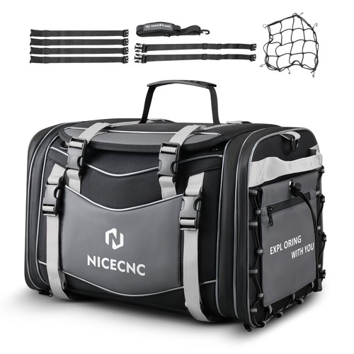 Motorcycle tail bag - tail, expandable