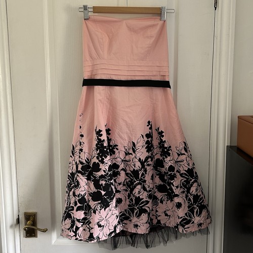 Pink black floral - black, jane
