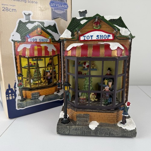 Light christmas toy shop - up,