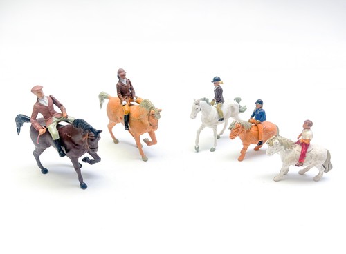 Britains farm horse riders - farm, set