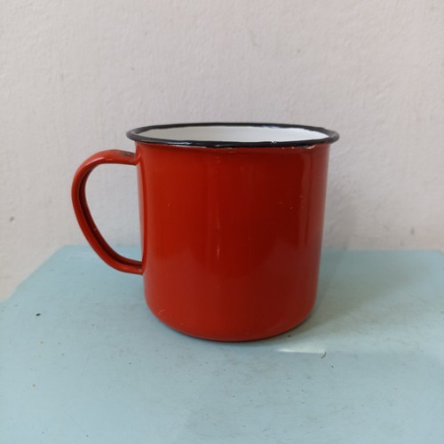 Vintage red enamel - vintage,