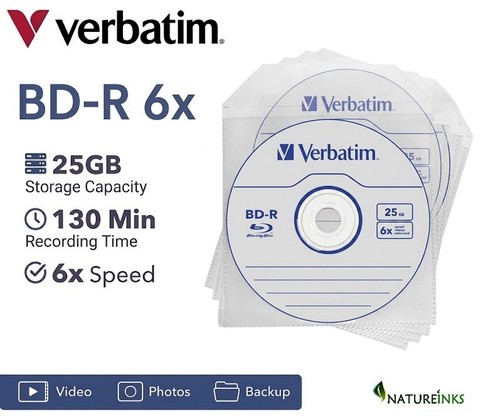 Verbatim blu ray 43837 - 5, 25gb