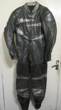 VINTAGE BELSTAFF COBRA LEATHER MOTORCYCLE RACING SUIT SIZE 44 CLASSIC TRACK DAYS