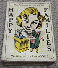 Antique Vintage 1930s Happy Families CW Faulkner Playing Cards Game