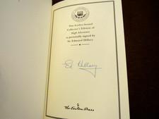 EDMUND HILLARY FIRST AT