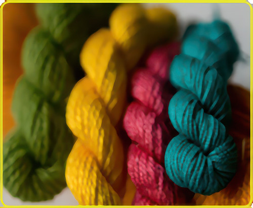 Planet earth silk skeins - earth,