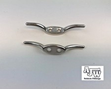 2 Rope Cleat 65mm Stainless Steel Grade A4 Flag Halyard Boat Securing Tie Down