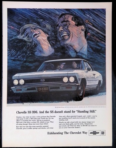 Print 1960 chevy chevelle - print, ad