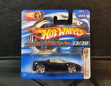 Hot Wheels 1/64 _2006 First Ed° _ Ferrari F430 Spider _ Black _ MOC Short Card