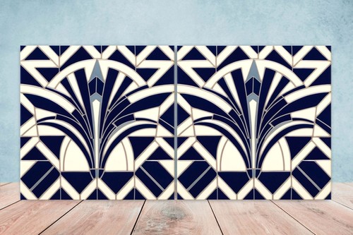 Art deco design ceramic tiles - art,