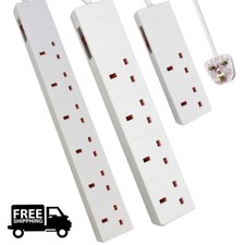 2 4 6 Way Gang Socket Power