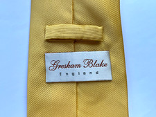 GRESHAM BLAKE Silk Tie Gold