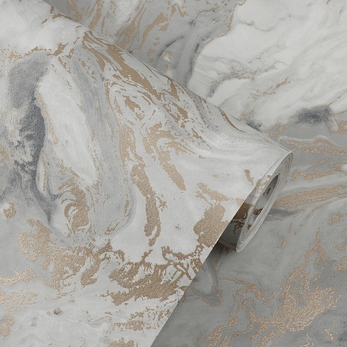 Marble wallpaper metallic - wallpaper,