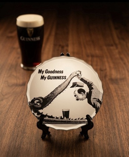 Handcrafted guinness etched - guinness,