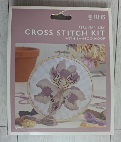 Peruvian lily cross stitch - 'peruvian, lily'
