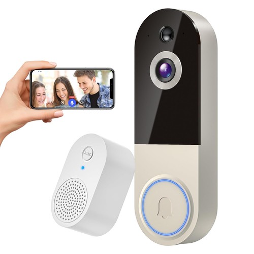 1080p wireless doorbell camera - wireless,